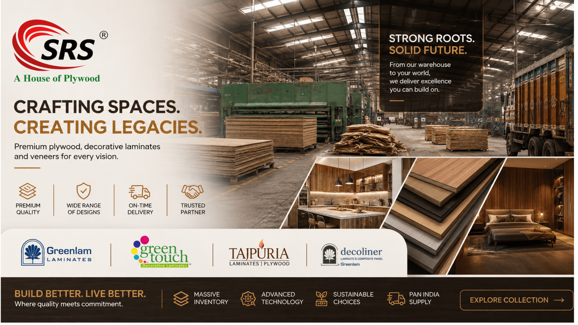 Premium Plywood, Laminates & Veneers
